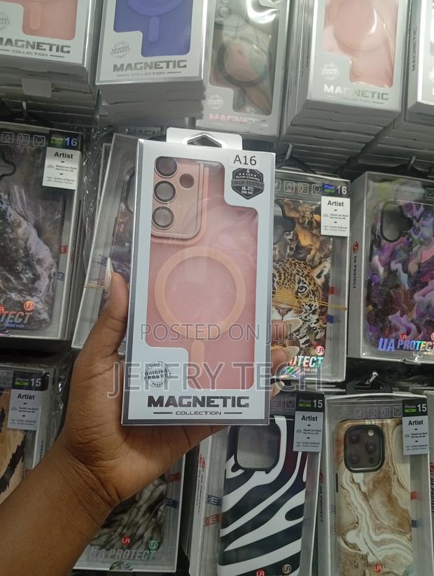 Bwerty Magnetic Samsung Galaxy A15/A16 Translucent Back Case - main view