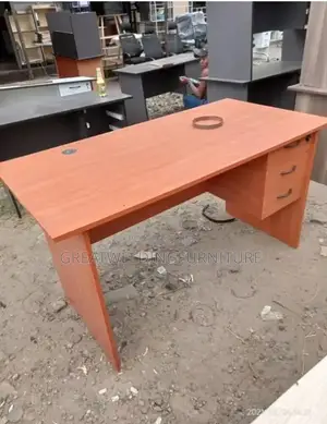 Brown Lockable Office Desk