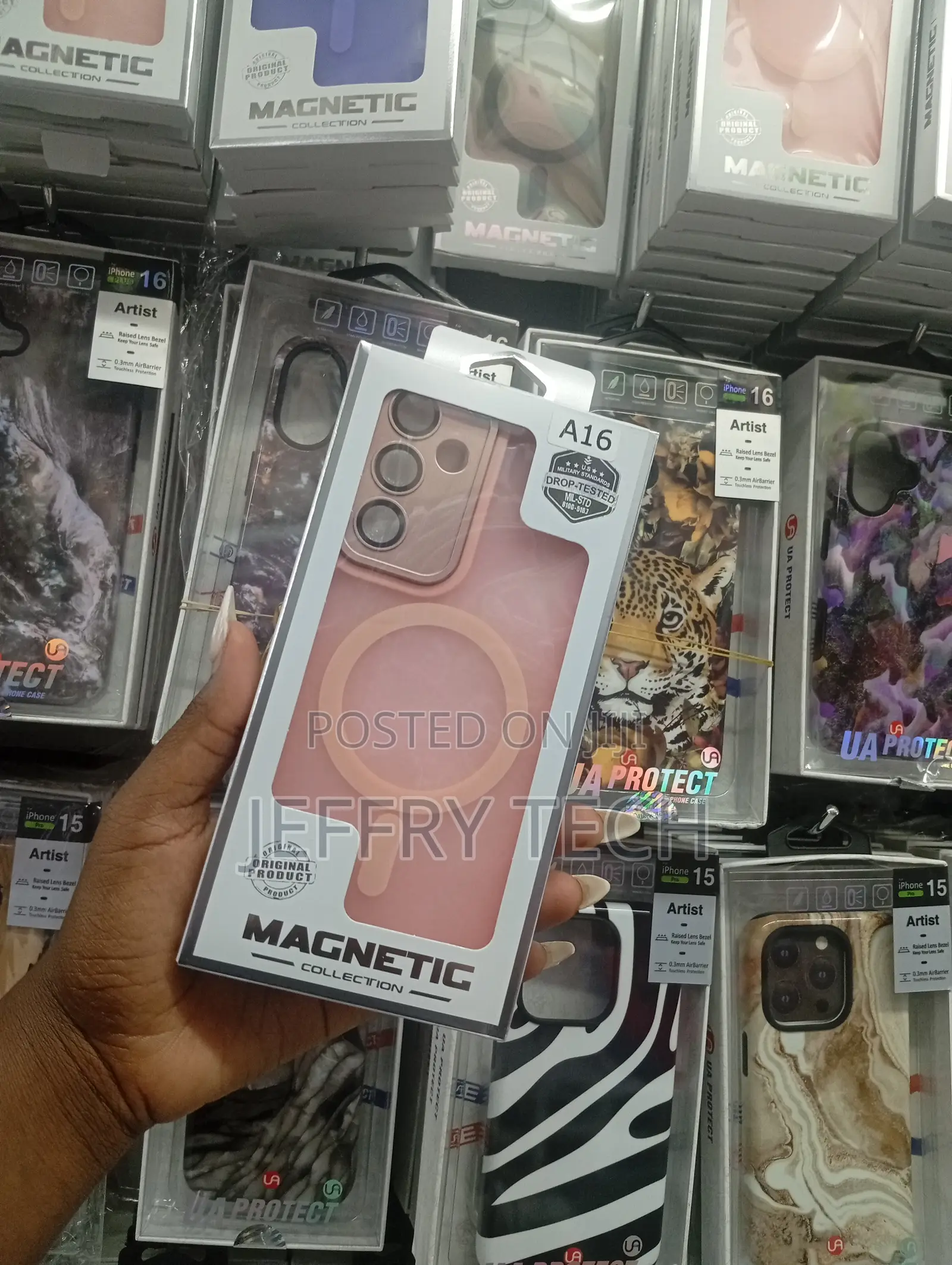 Bwerty Magnetic Samsung Galaxy A15/A16 Translucent Back Case
