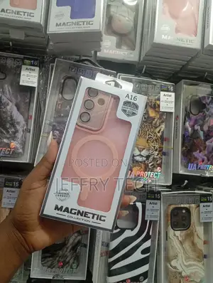 Bwerty Magnetic Samsung Galaxy A15/A16 Translucent Back Case