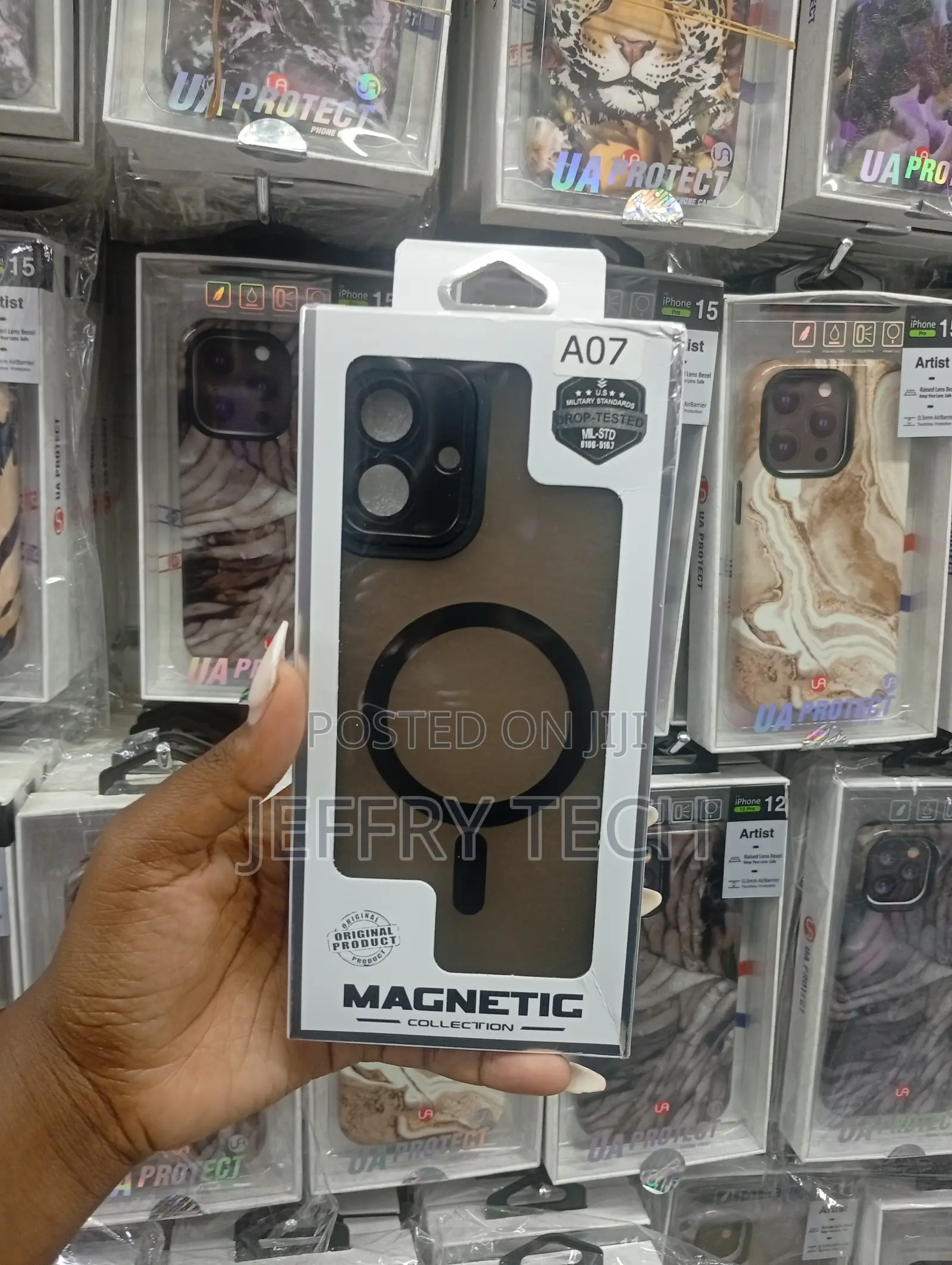 Pu+Pc Magnetic Matte Camera Lens With Magsafe Samsung A07 Case