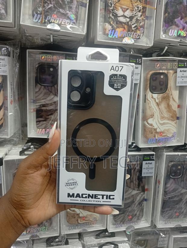 Pu+Pc Magnetic Matte Camera Lens With Magsafe Samsung A07 Case