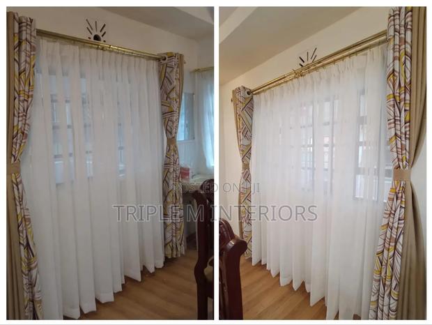 Unified Fabric Designs With White Sheers for Stylish Home Décor