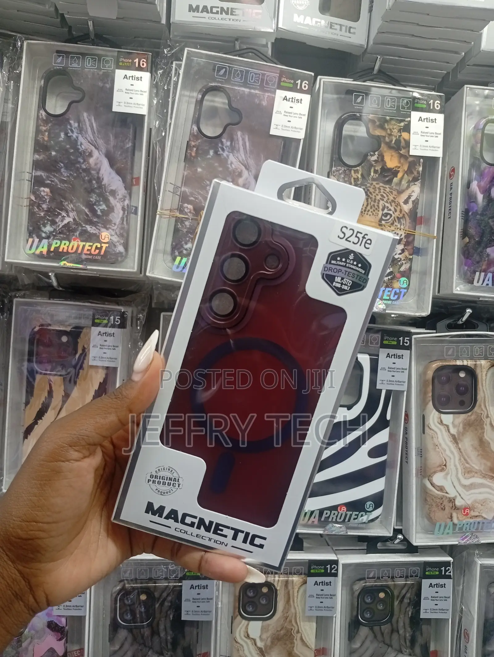 Magnetic Collection Case Designed for the Samsung Galaxy S25 Fe.