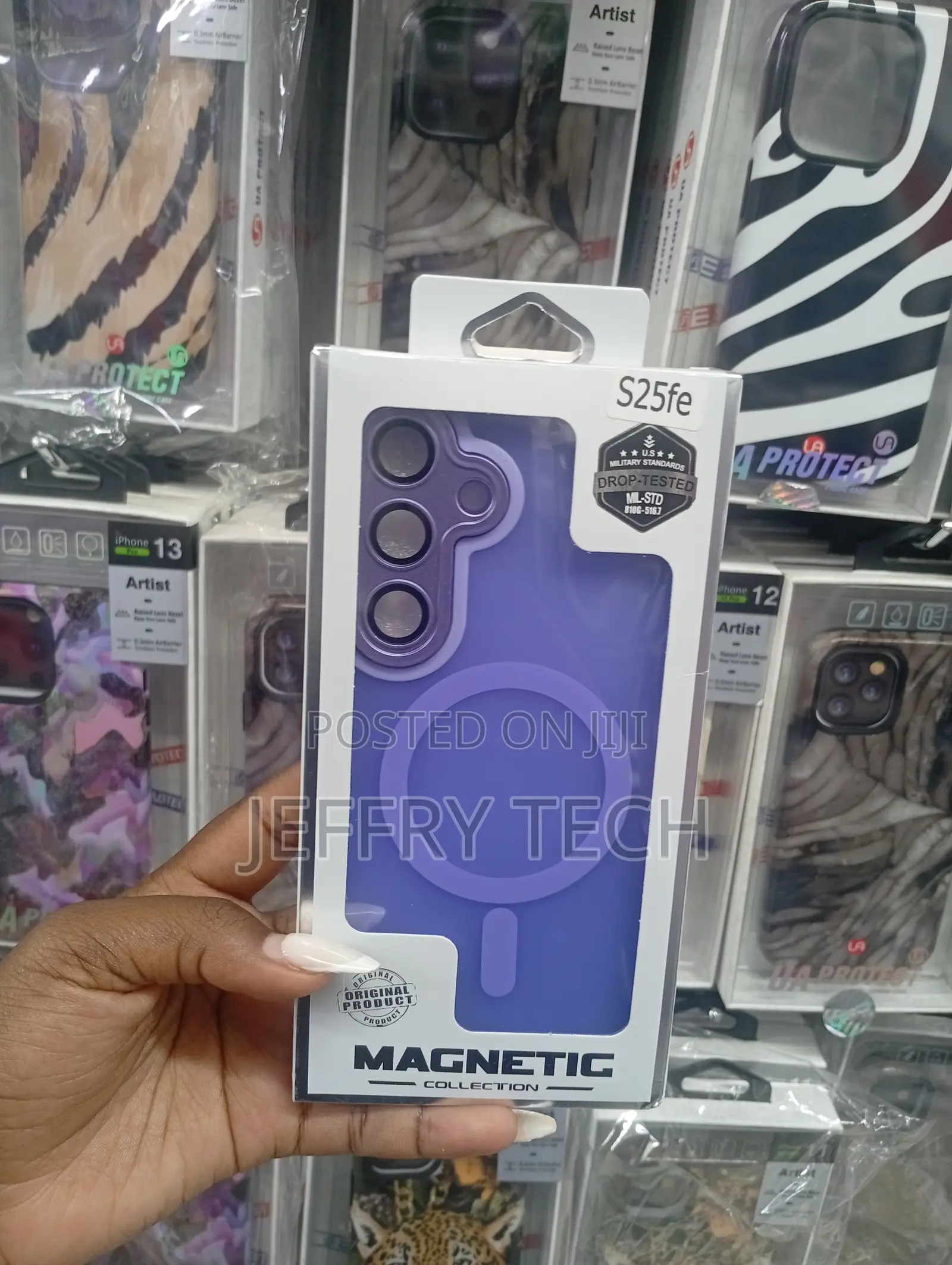 Samsung Galaxy S25 Fe, Built-in Magnets for Charging and Military-Gra