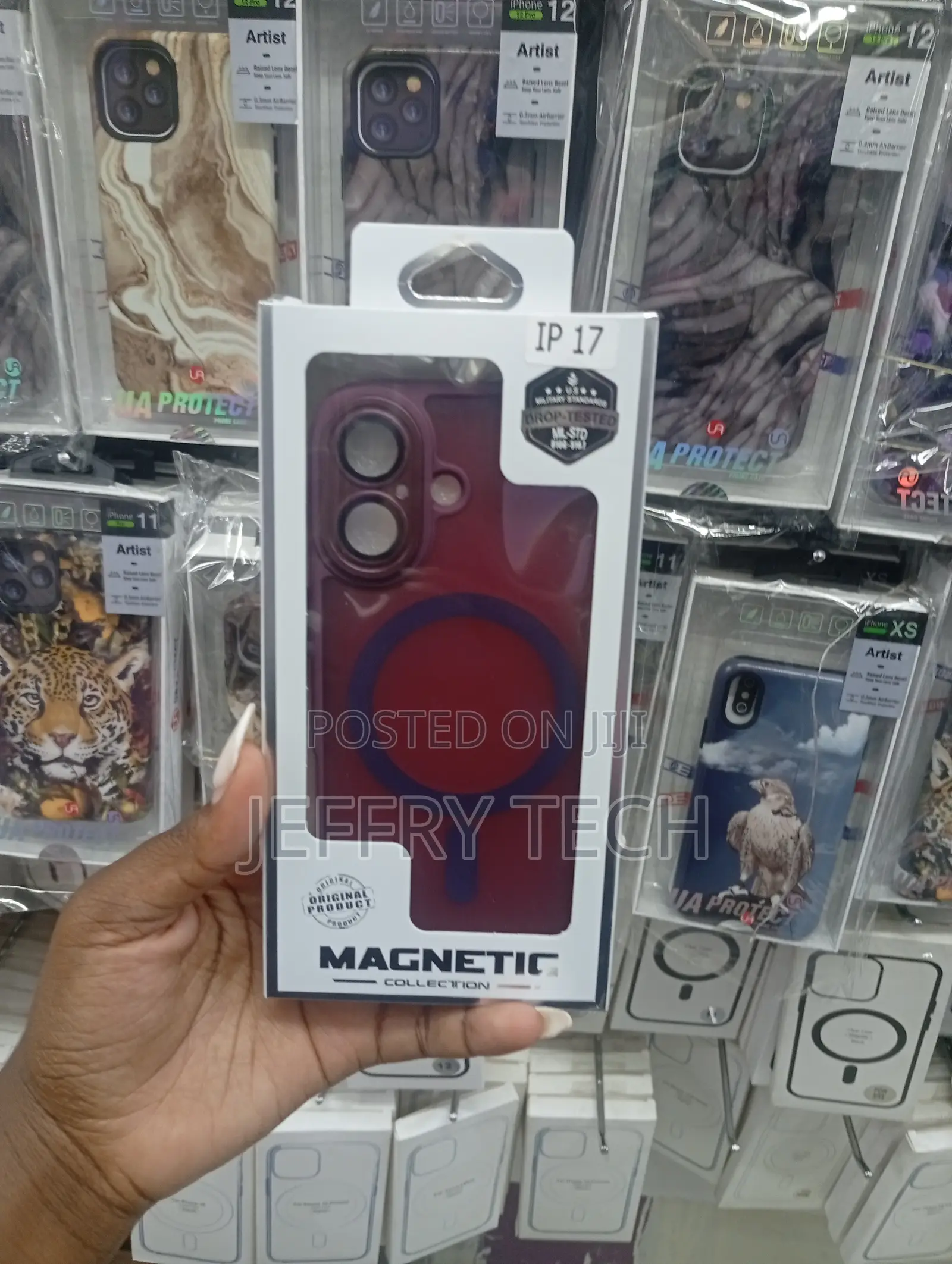 Magnetic Collection Phone Case for an iPhone 17.