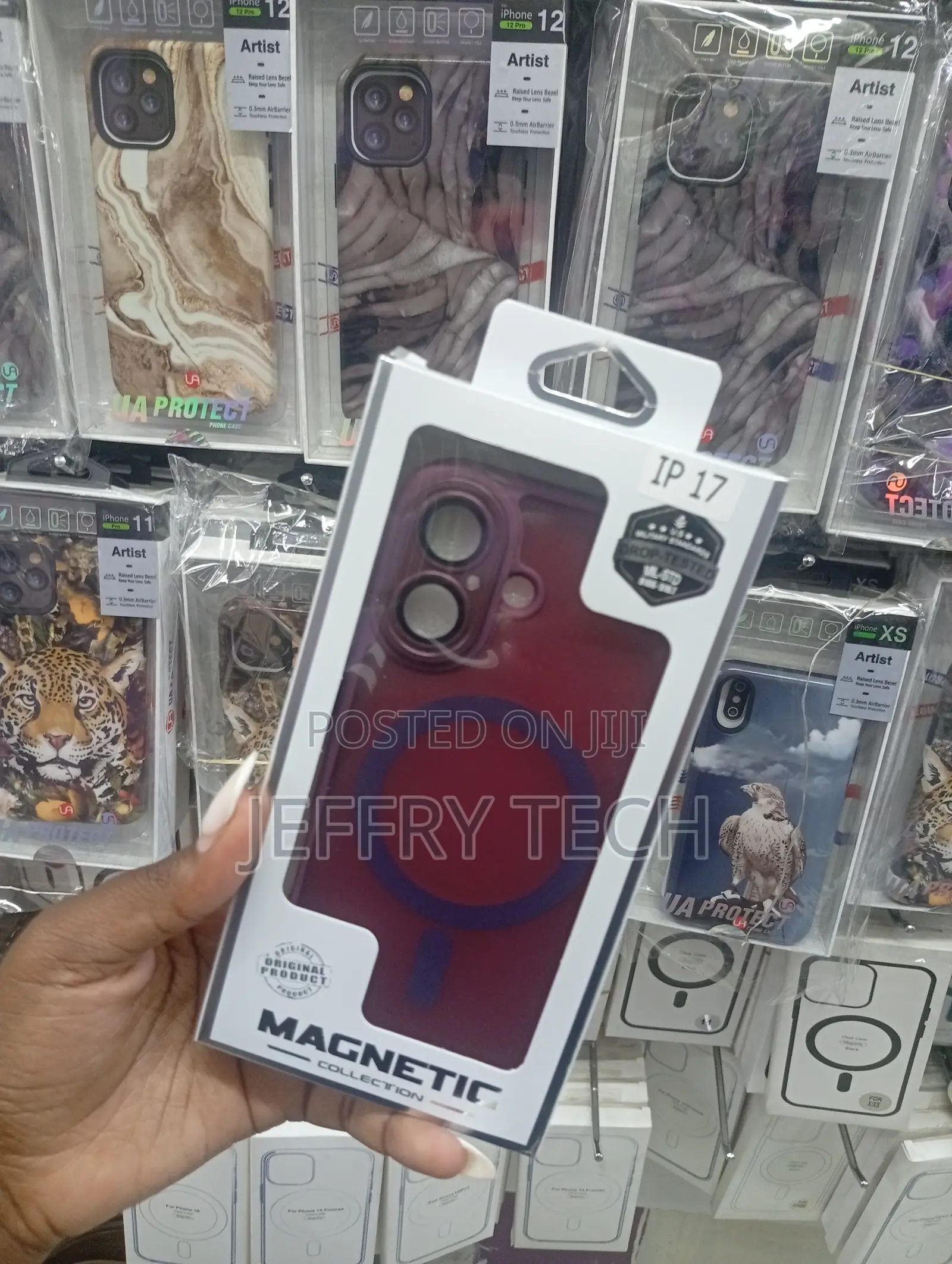 Magnetic Collection Phone Case for an iPhone 17.