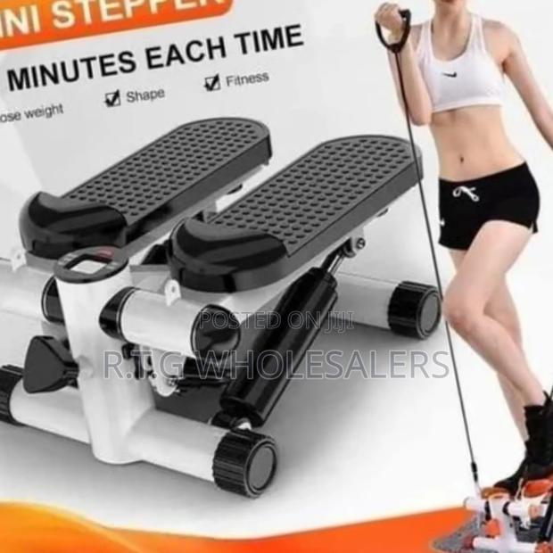 Mini Stepper With Resistance Bands – Home Fitness Trainer