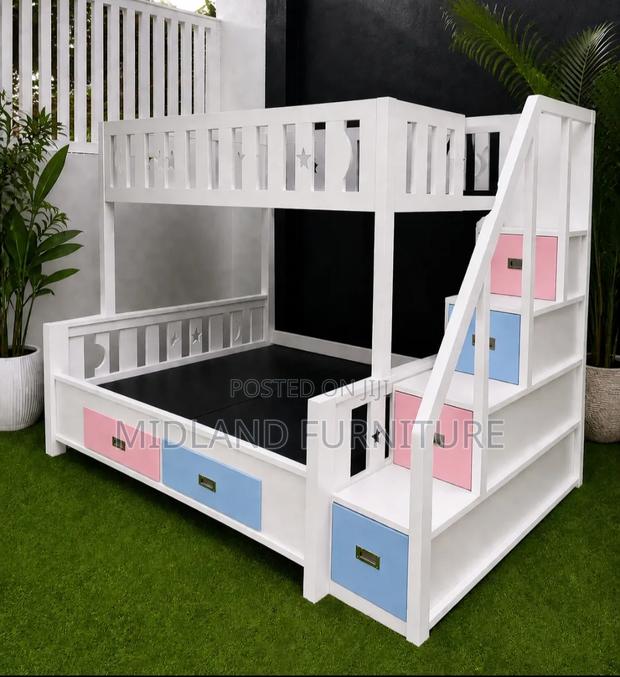 Double Decker Beds for Sale in Kenya/ Children Furniture/ Kids Beds - thumbnail 2