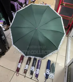 Dotted Adult Foldable Large Strong Umbrella With Press Opening