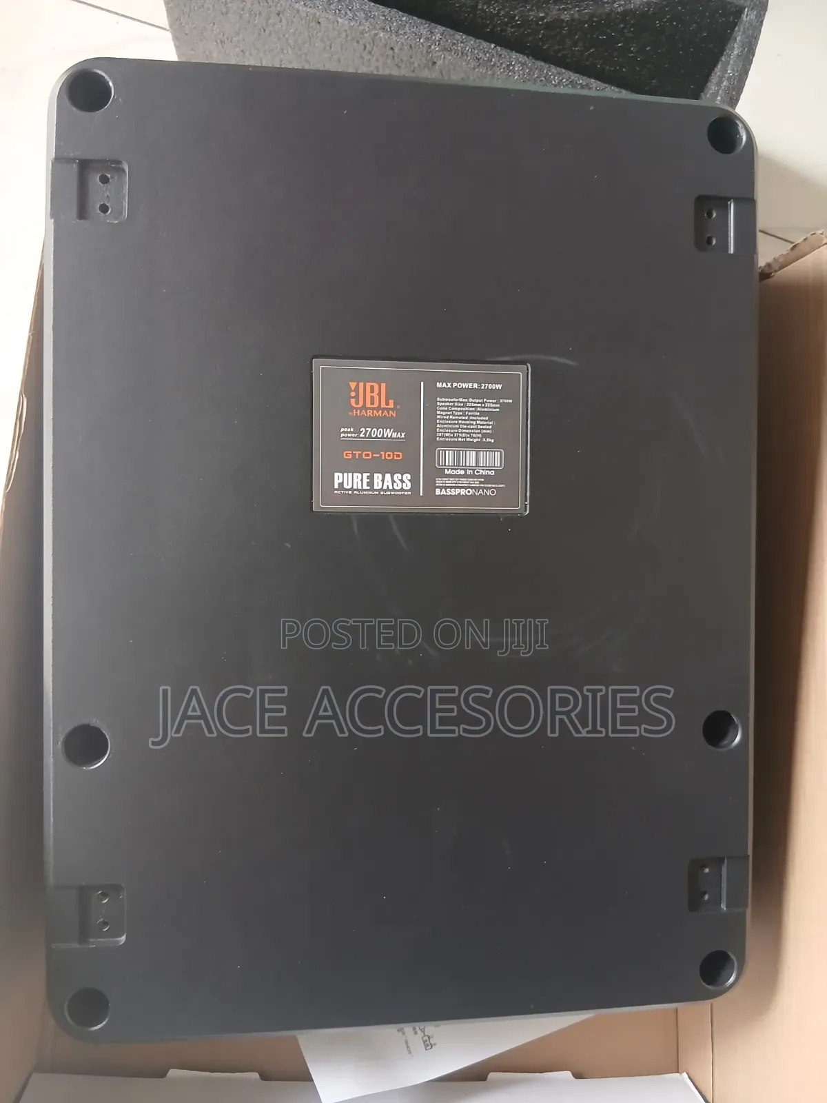 New JBL Underseat Subwoofer