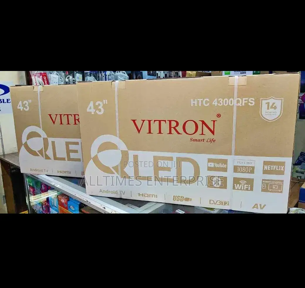 Vitron 43inches Qled Tv Netflix Bluetooth