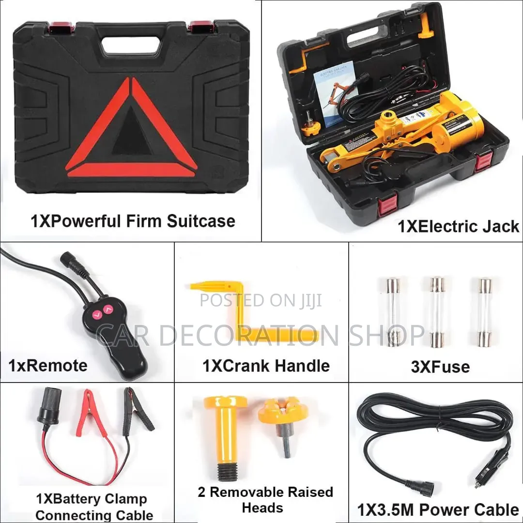 3tonelectric Scissorjack,Impact Wrench Remove Lugnut,Tire Inflatorpump