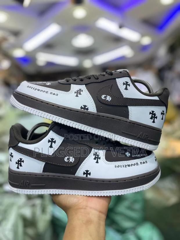 Airforce 1 Chrome Hearts -Coffee/White Colourway