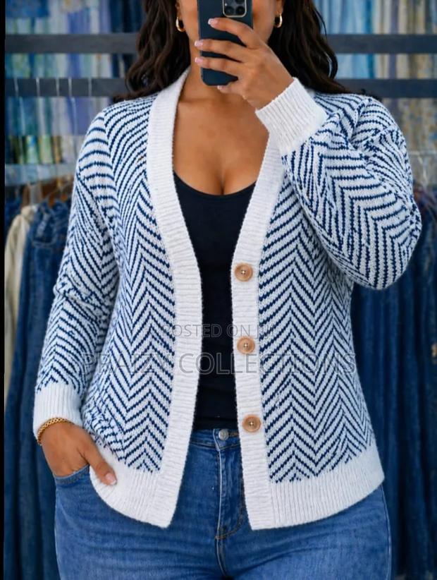 Cardigan Sweater - Stripped - thumbnail 2