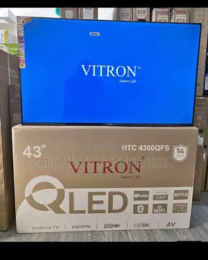 43 Inches Vitron Tv (Qled) With Netflix Bluetooth Chromecast Youtube