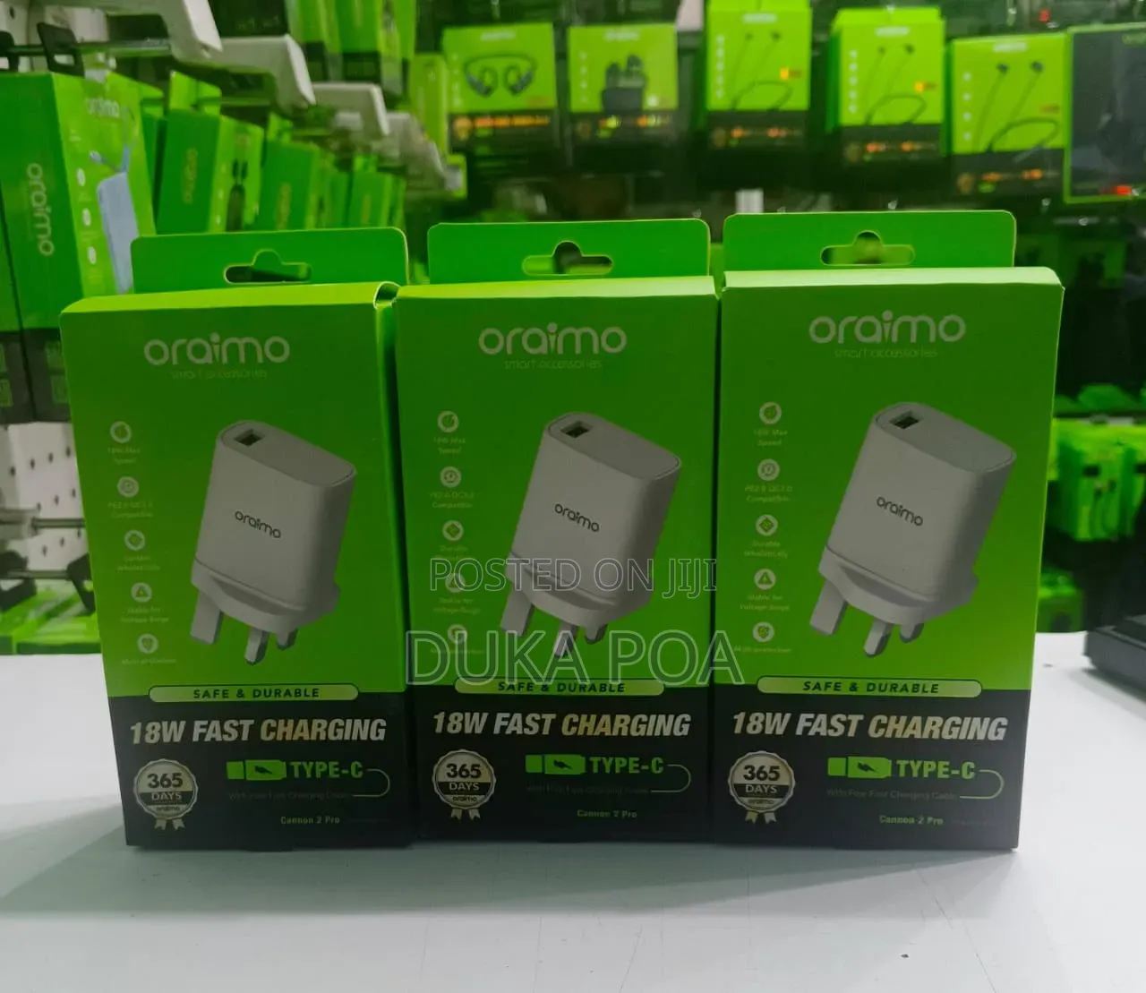 Oraimo Type C Fast Charger 18w