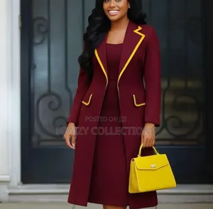 Classy Dress With a Long Coat