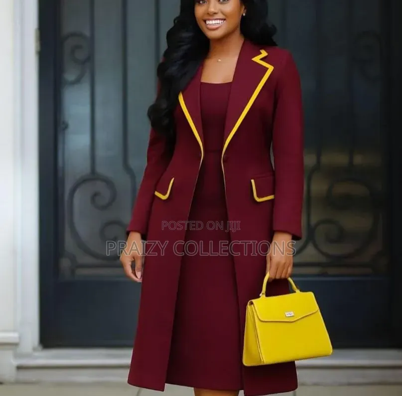 Classy Dress With a Long Coat