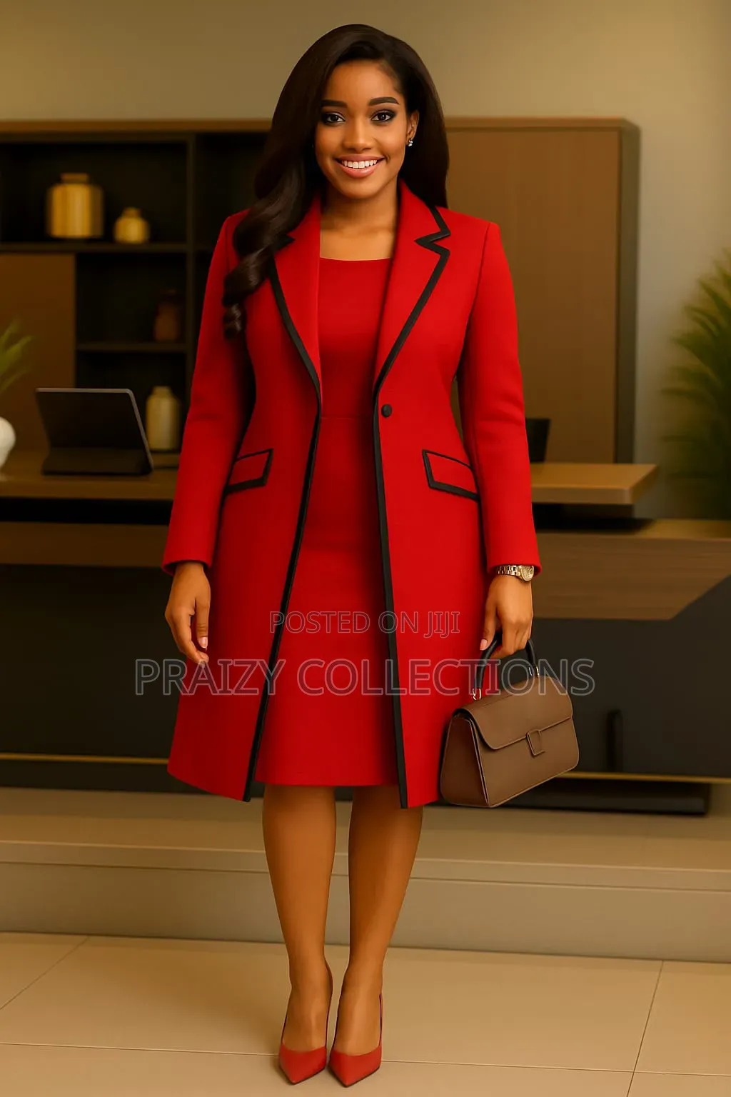 Classy Dress With a Long Coat