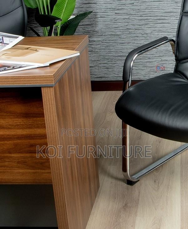 Office Chair; Leather Visitors Reception Desk Waiting Chairs - thumbnail 5