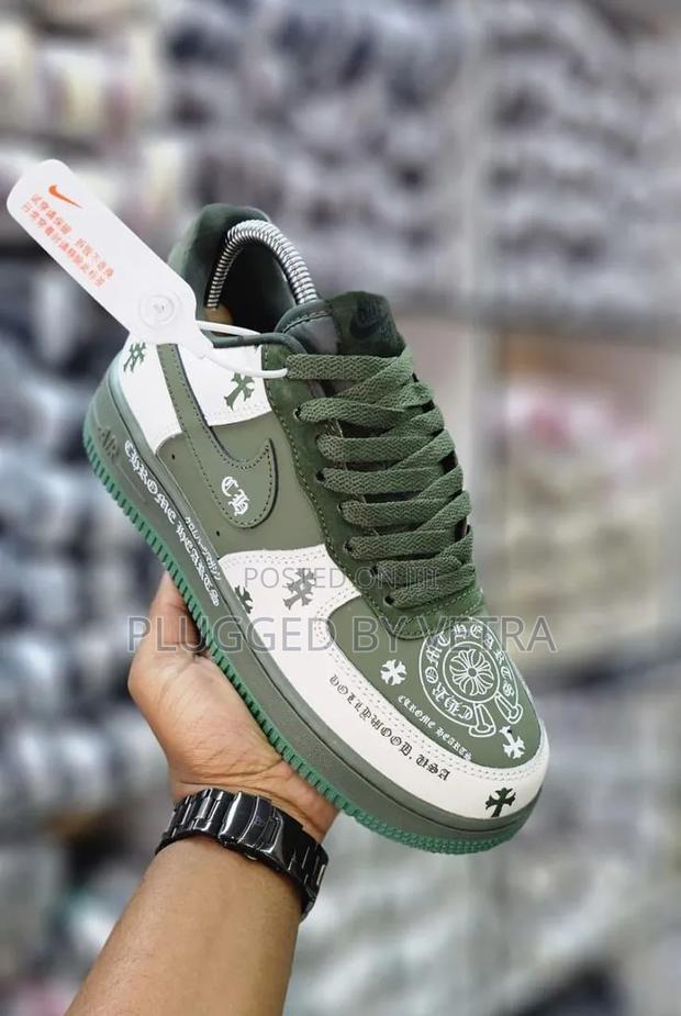 Air Force 1 Green "Chrome-Hearts" - thumbnail 2