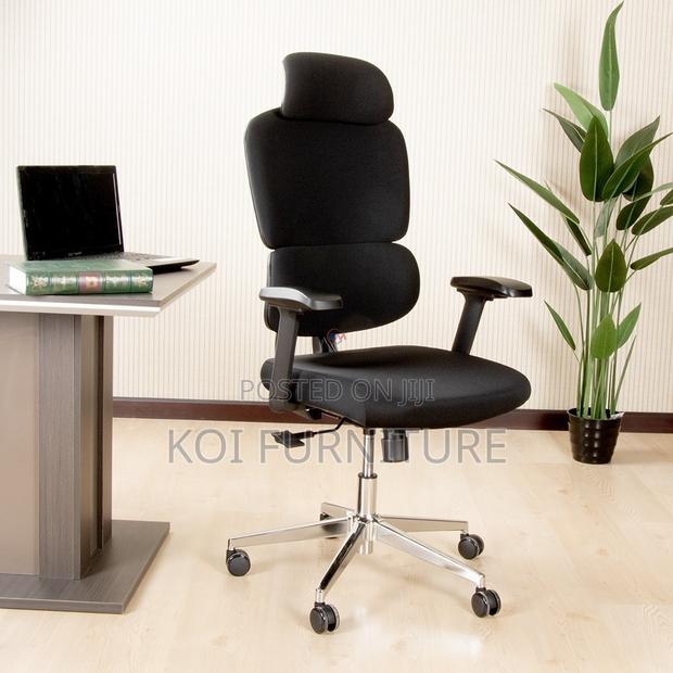 Office Chairs; Ergo Fabric Upholstered Office Chair