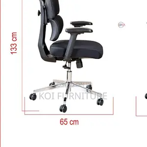 Office Chairs; Ergo Fabric Upholstered Office Chair