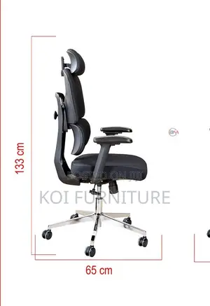 Office Chairs; Ergo Fabric Upholstered Office Chair