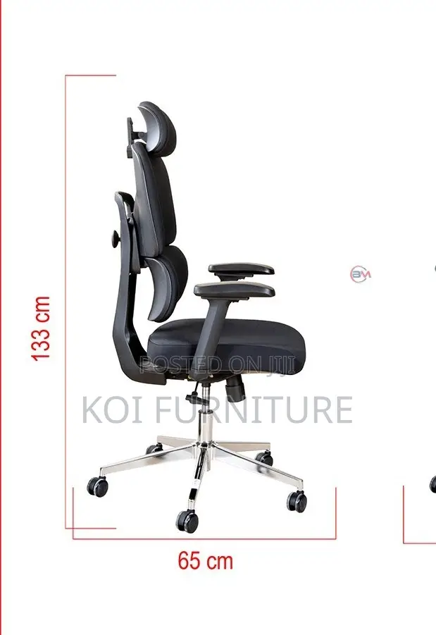 Office Chairs; Ergo Fabric Upholstered Office Chair