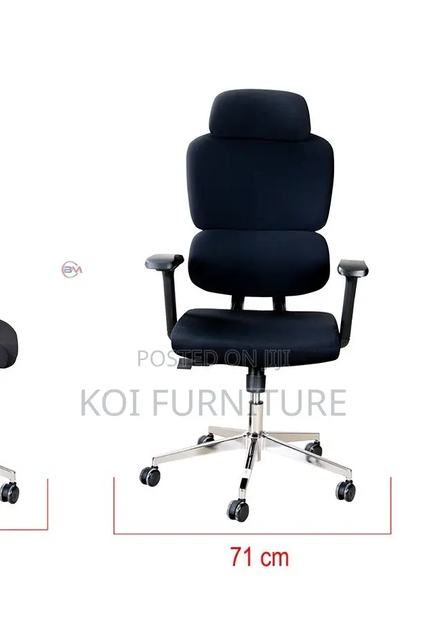 Office Chairs; Ergo Fabric Upholstered Office Chair