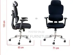 Office Chairs; Ergo Fabric Upholstered Office Chair