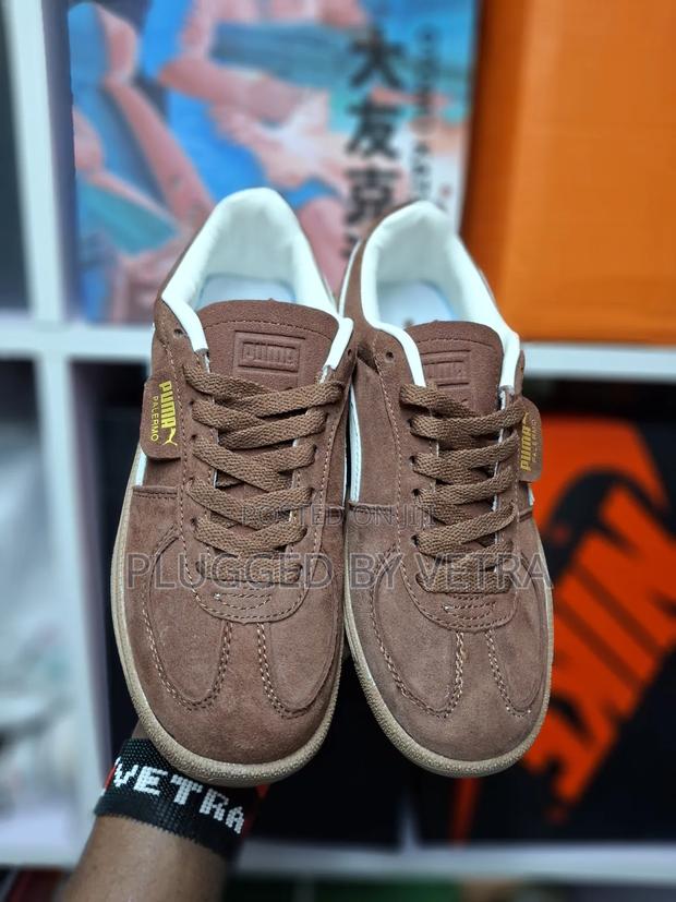 Puma Palermo in Brown/White Colours.