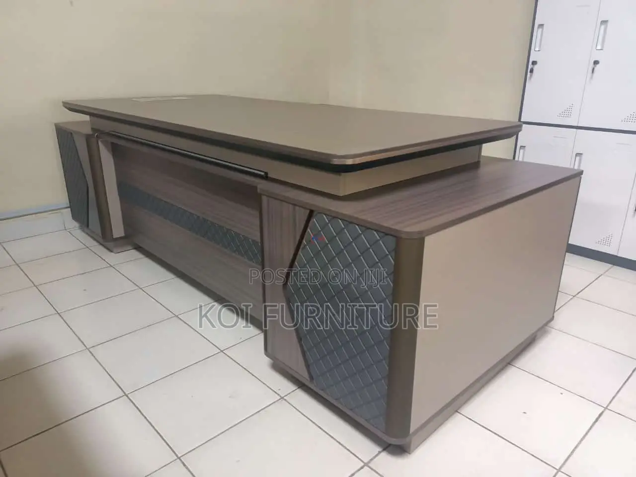Office Desk; Longevity Executive L-Shaped Office Desk (2.4m)
