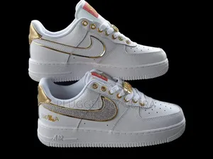 Af1 Nola In "White And Gold Glitters"