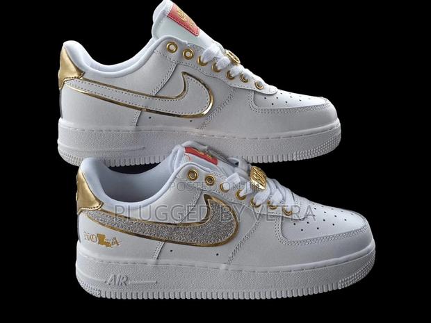 Af1 Nola In "White And Gold Glitters"