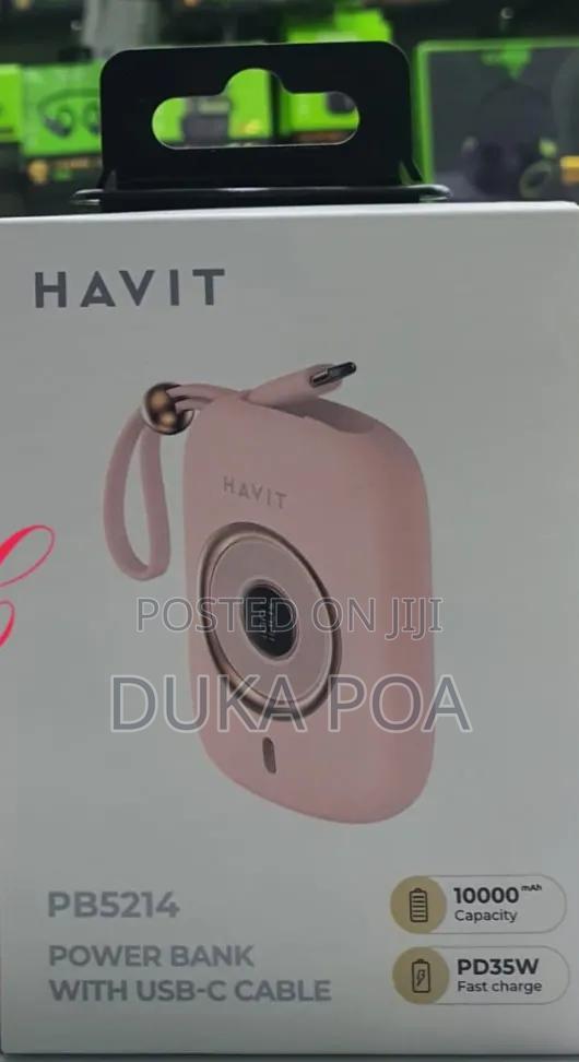 Havit 10000mah Pd 35w Fast Charging Power Bank With Usb C Cable