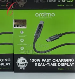 Oraimo 100w Cable 1.2m Type C to Type C Cable Digiline Ocd-175cc
