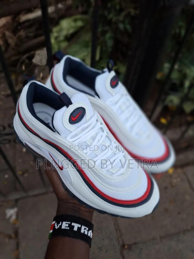 Airmax 97 in "White Red Blue Colourway"