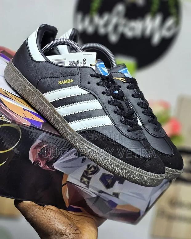 Back and White Stripes- Adidas Samba Single-Sole.