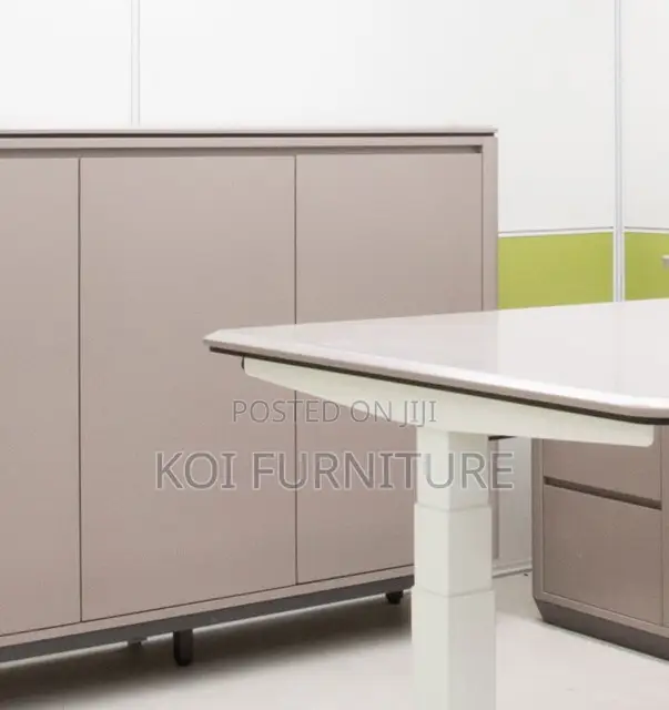 Office Desk; 1.2 Meters Electric Motorized Wooden Sit Stand Desk