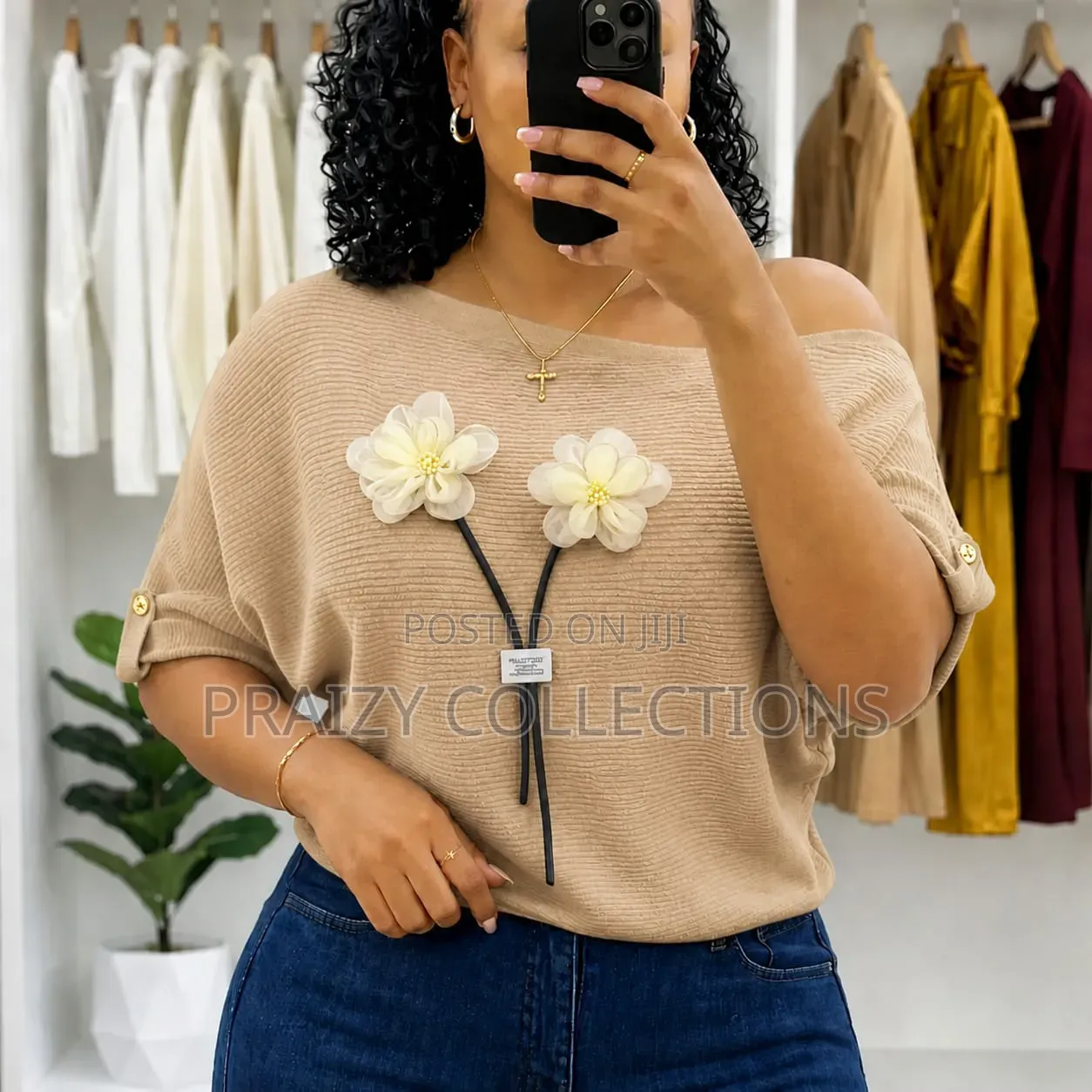 Off Shoulder Free Size Tops