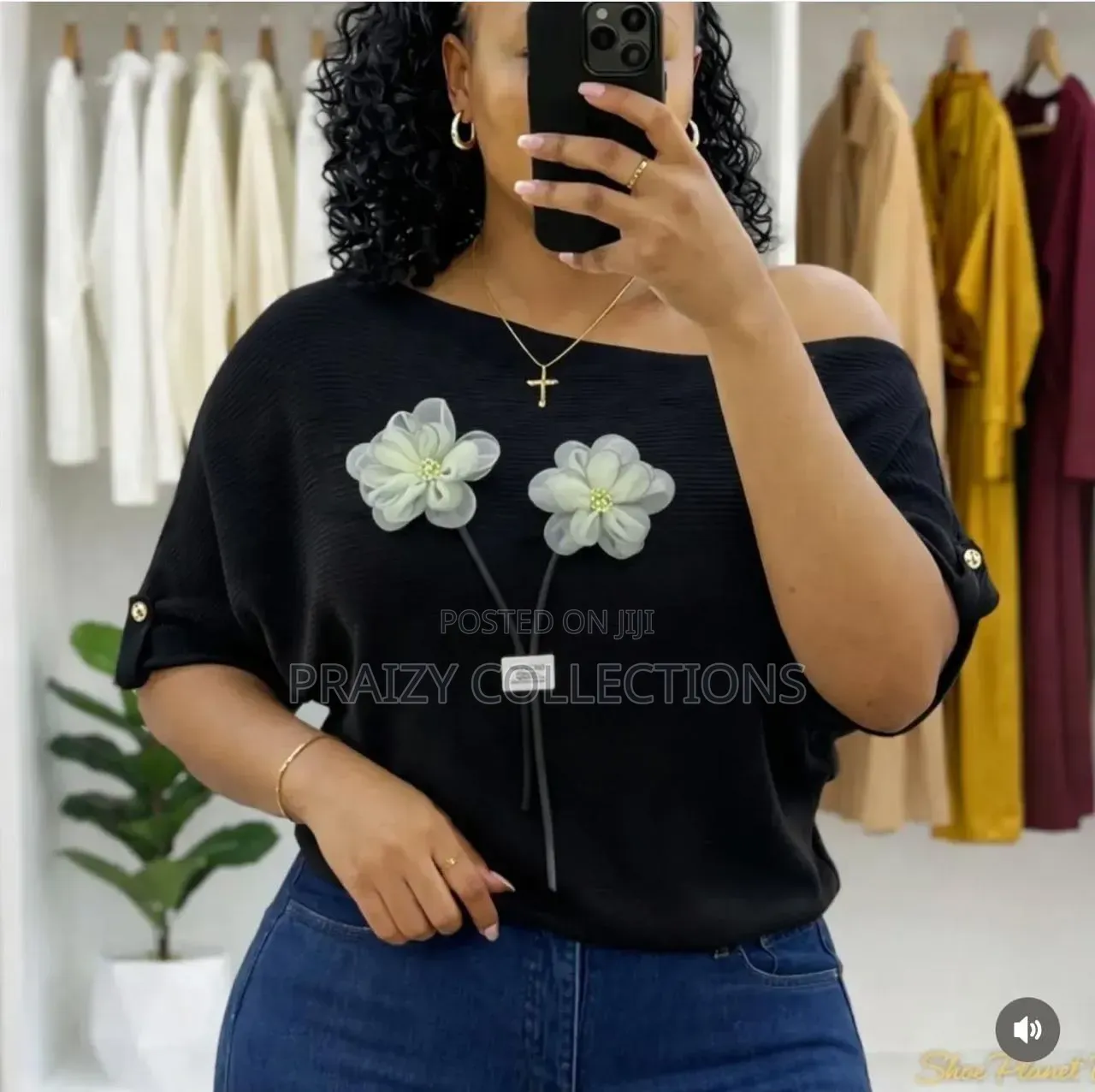 Off Shoulder Free Size Tops