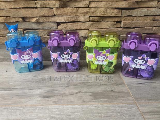 Partitioned 2 in 1 Water Bottle