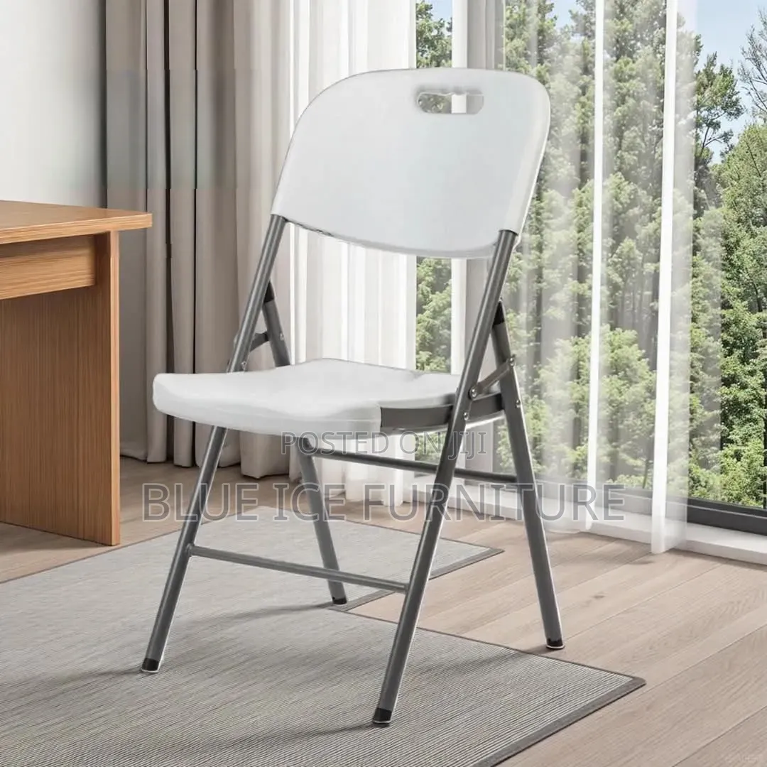 Plastic Folding Chair-White