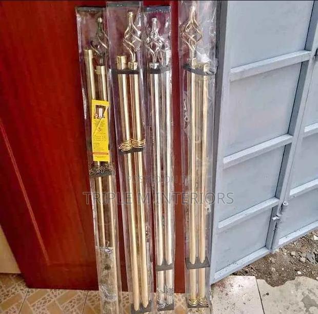 Adjustable Reach Curtain Poles | Sleek Imported Look