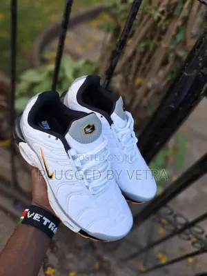 Nike Tn Blanco in "White Yellow Black Colourway".