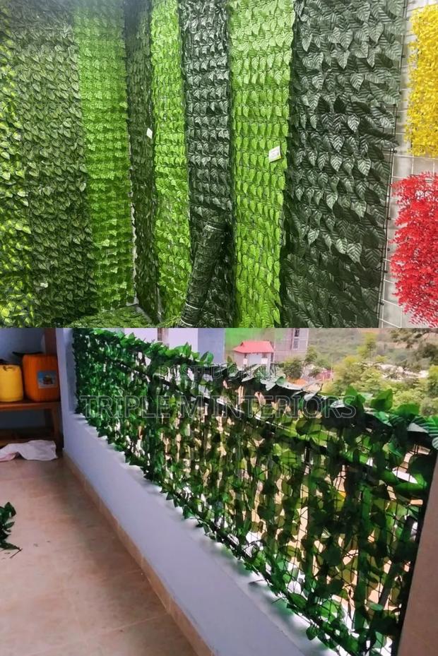 Faux Plant Privacy Fence | Vibrant Garden Look