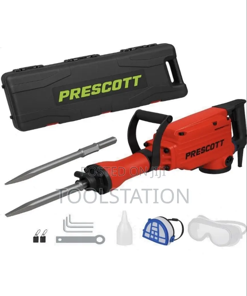 Demolition Hammer 45 Joules 1500 W 18 KGS Metal Box Pt0502 LTD Offer