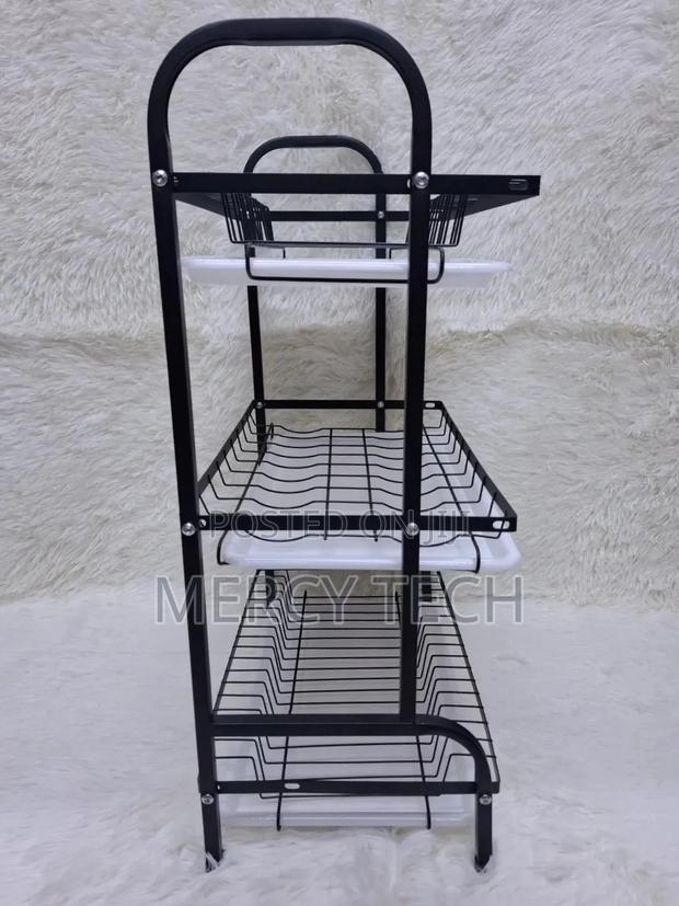 3-Tier Dish Drying Rack With Drip Trays
